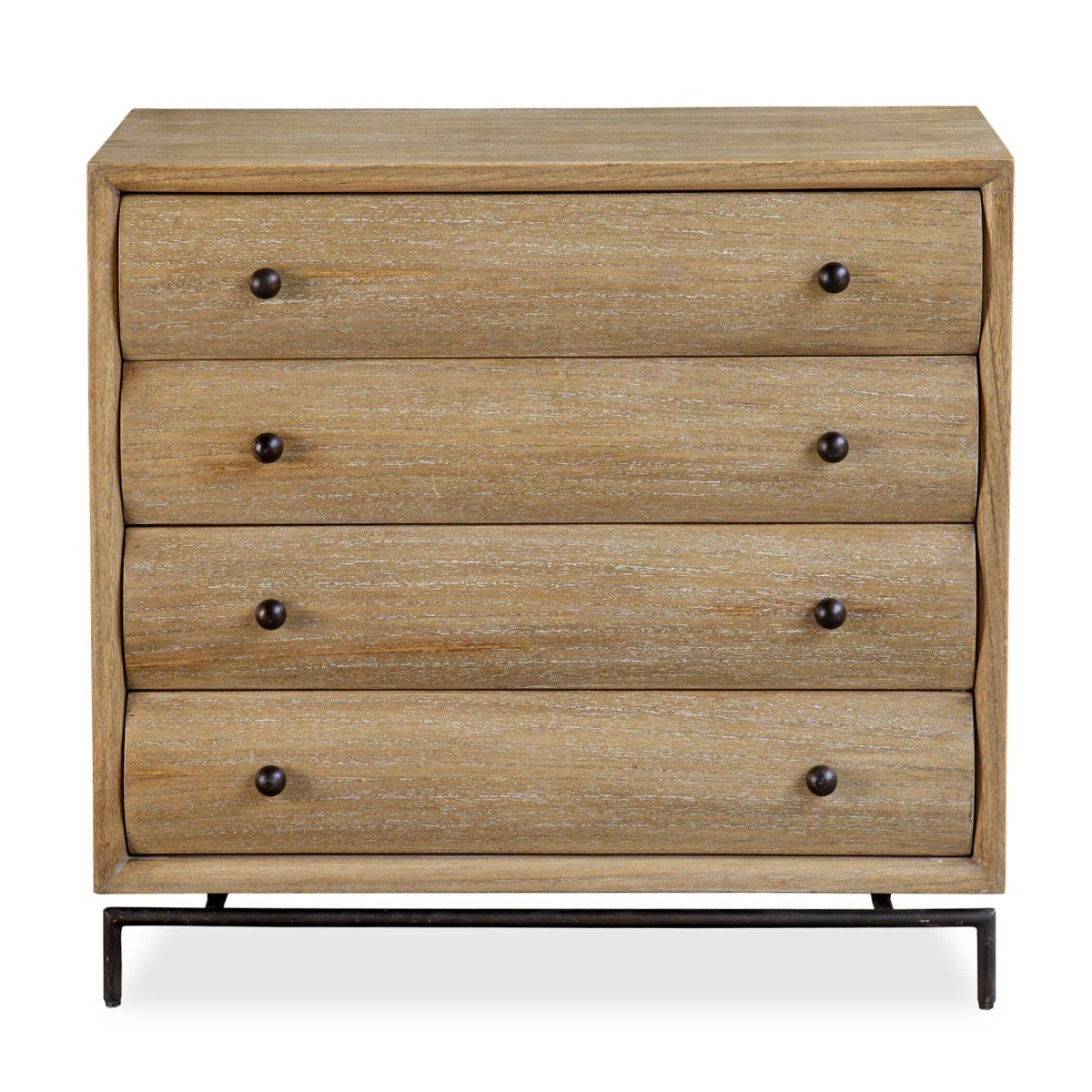 Millard Curved 4 Drawer Chest - Uttermost - Cabinets by Modest Hut