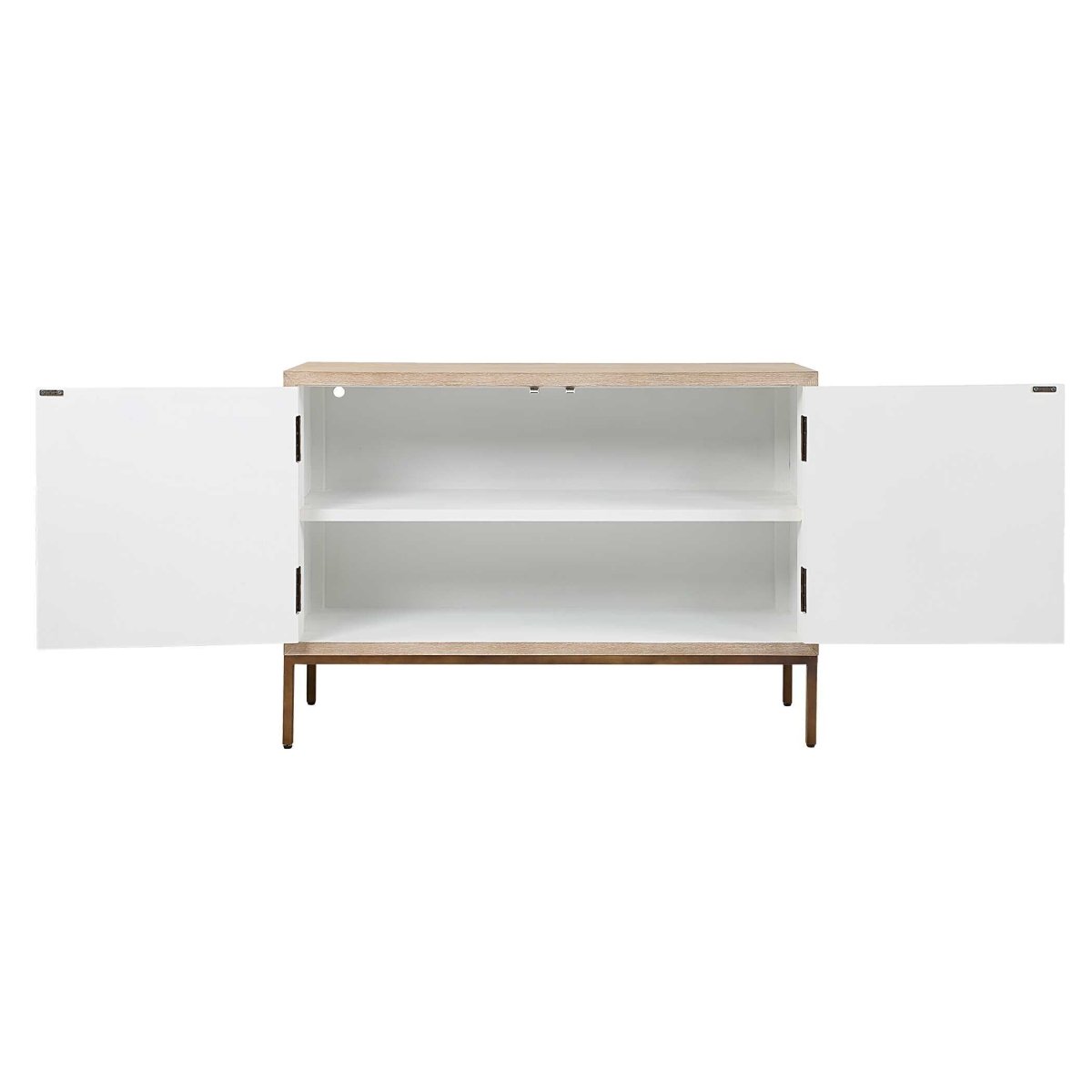 Weimar 2 Door White Cabinet - Uttermost - Cabinets by Modest Hut