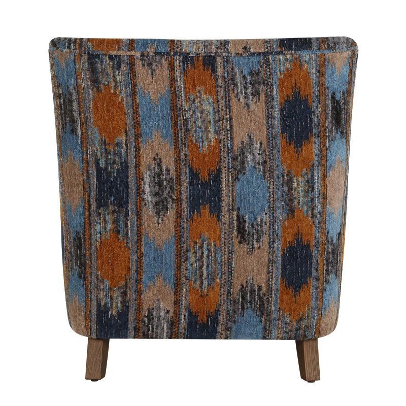 Lainey Upholstered Ikat Armchair - Chairs