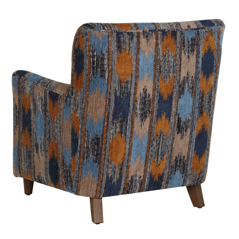 Lainey Upholstered Ikat Armchair - Chairs