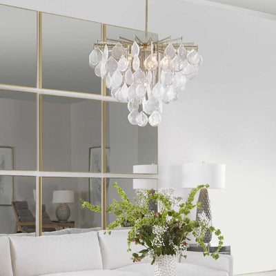 Goccia Tear Drop Chandelier, 6 Lt. - Uttermost - Chandeliers by Modest Hut
