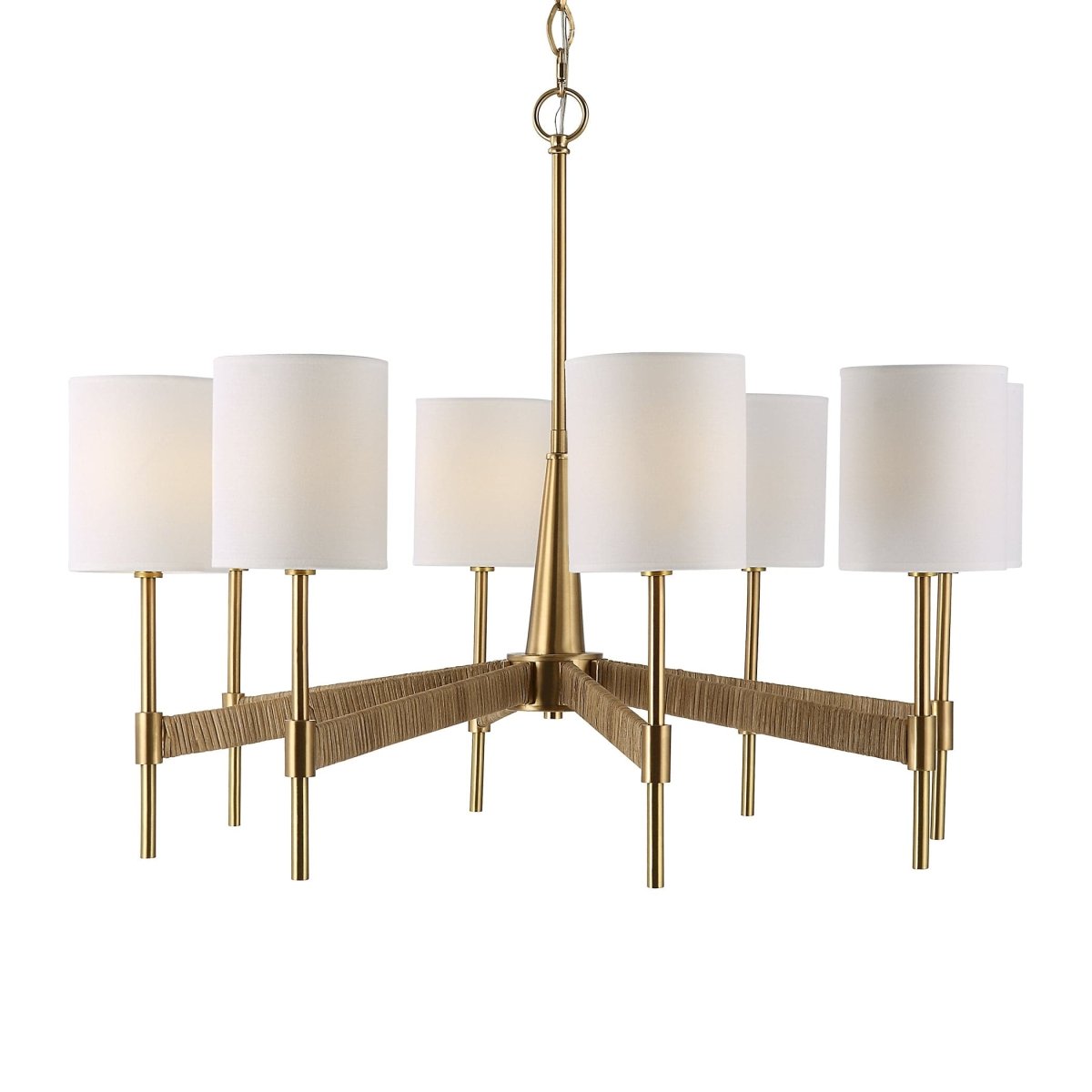 Lautoka Rattan 8 Light Chandelier - Uttermost - Chandeliers by Modest Hut