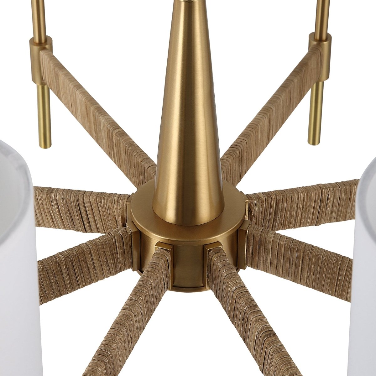 Lautoka Rattan 8 Light Chandelier - Uttermost - Chandeliers by Modest Hut