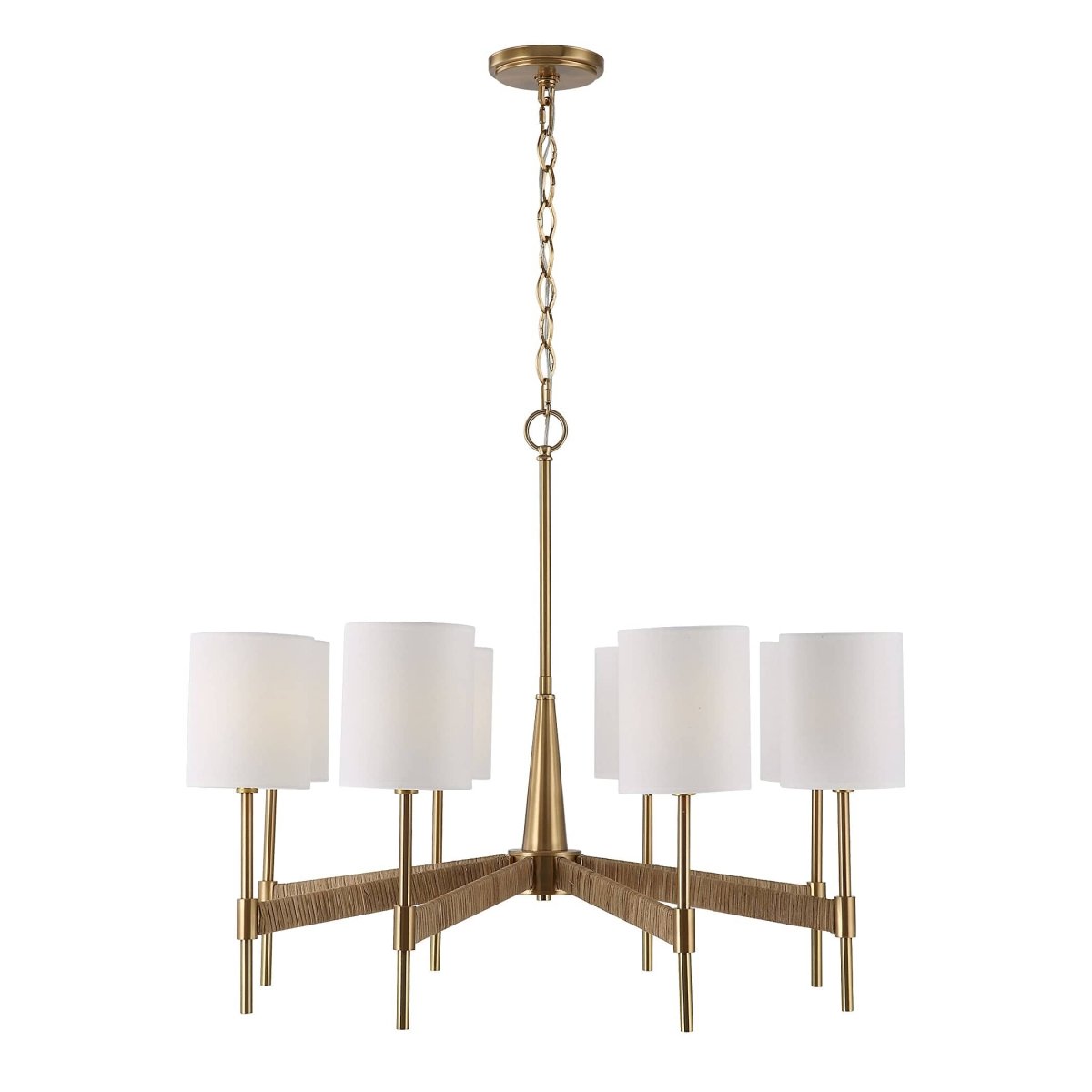 Lautoka Rattan 8 Light Chandelier - Uttermost - Chandeliers by Modest Hut