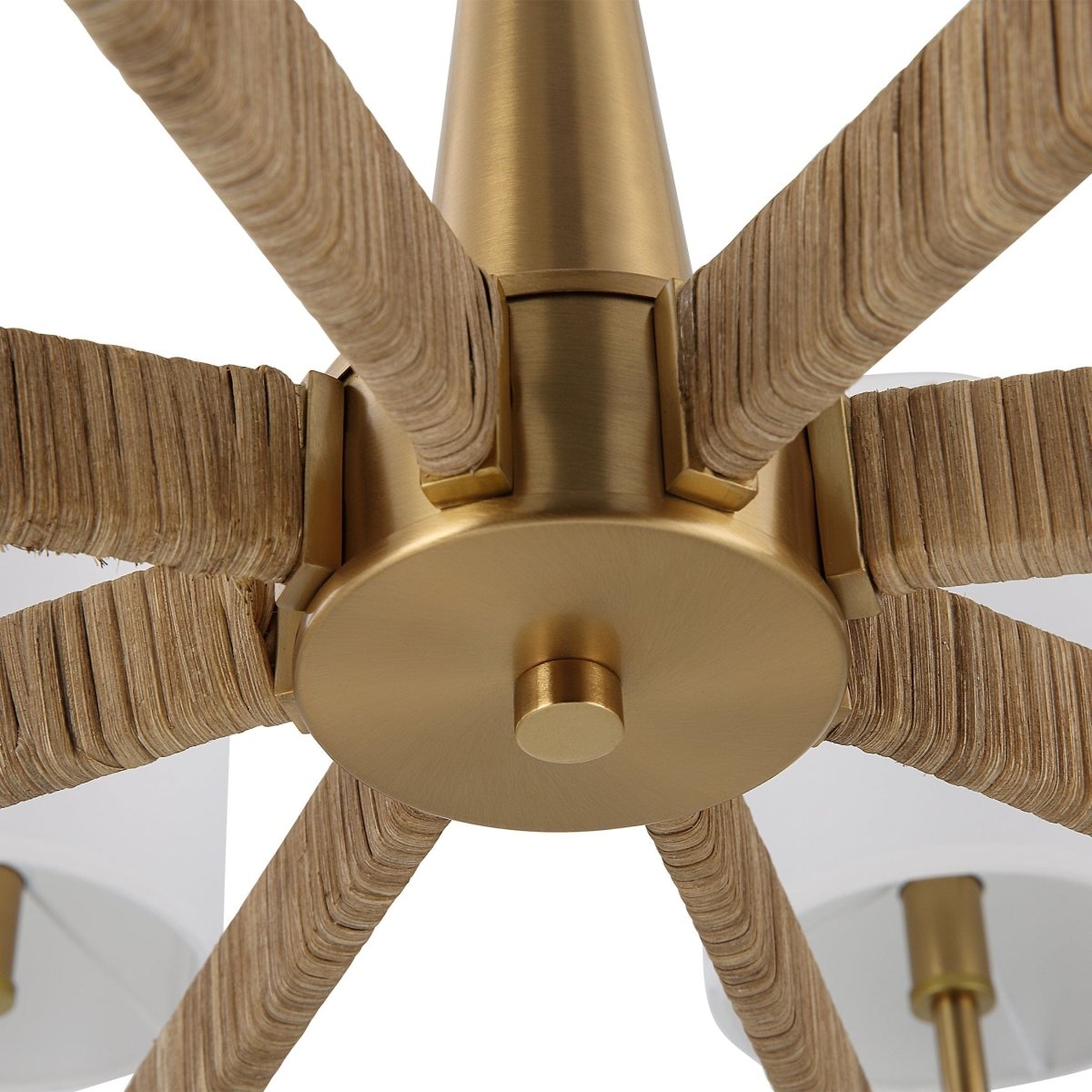 Lautoka Rattan 8 Light Chandelier - Uttermost - Chandeliers by Modest Hut