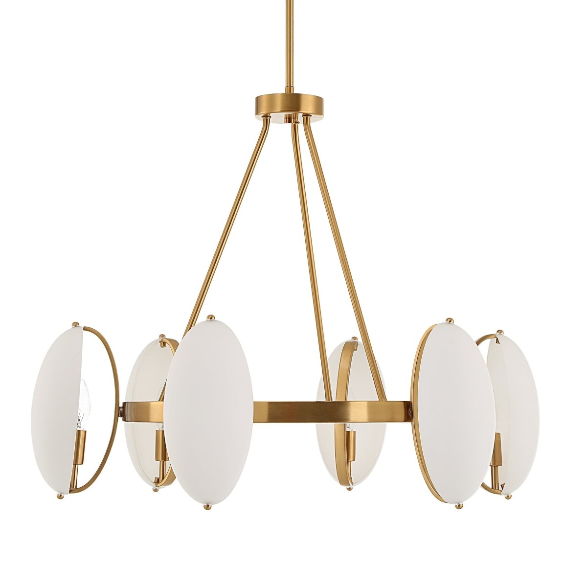 Oviform 6 Light Round Chandelier - Uttermost - Chandeliers by Modest Hut