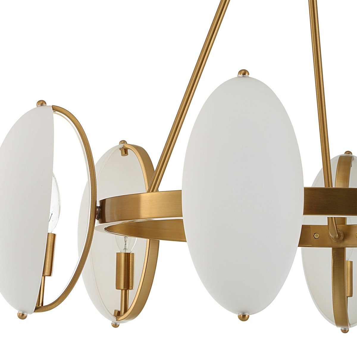 Oviform 6 Light Round Chandelier - Uttermost - Chandeliers by Modest Hut