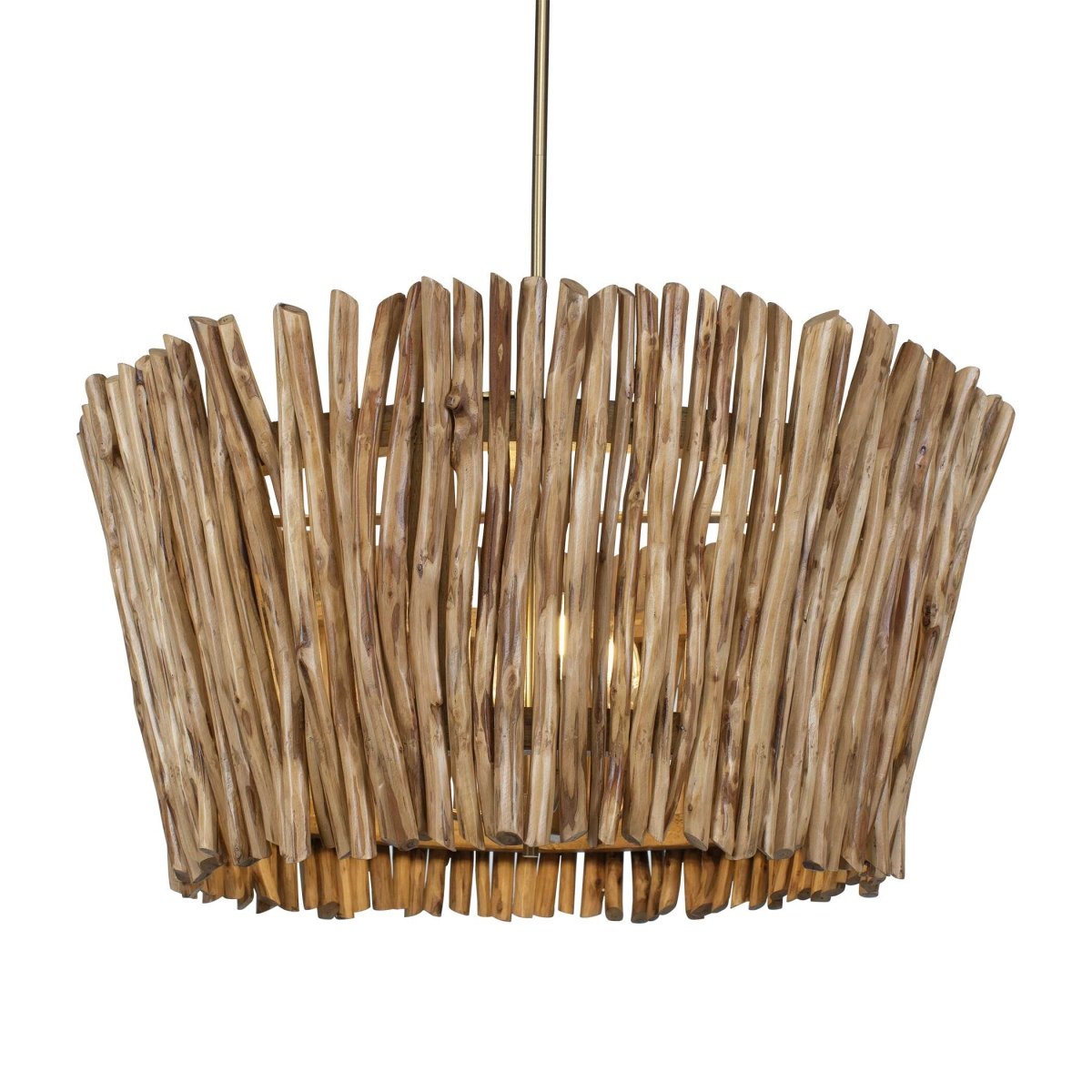 Rhea 4 Light Wood Branch Chandelier - Uttermost - Chandeliers by Modest Hut
