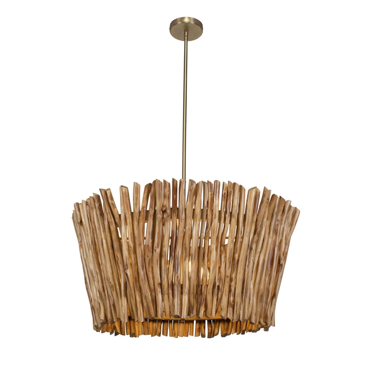 Rhea 4 Light Wood Branch Chandelier - Uttermost - Chandeliers by Modest Hut