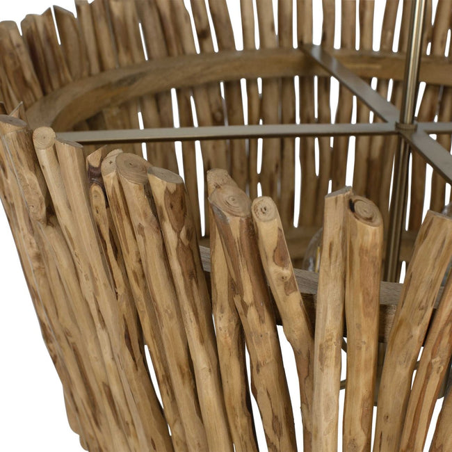 Rhea 4 Light Wood Branch Chandelier - Uttermost - Chandeliers by Modest Hut