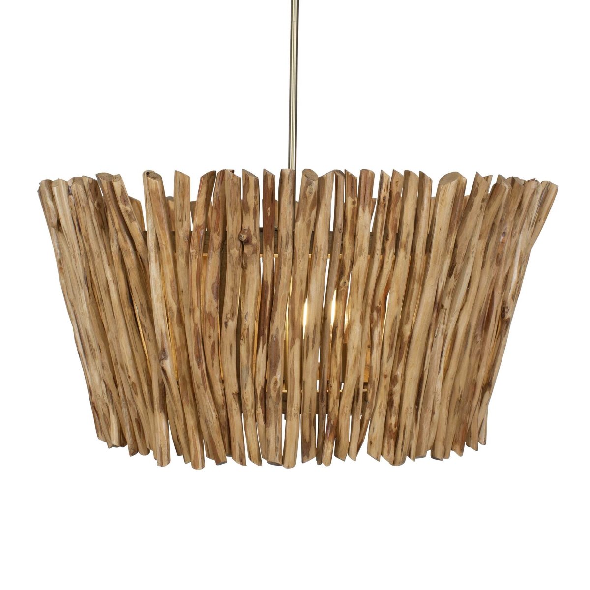 Rhea 4 Light Wood Branch Chandelier - Uttermost - Chandeliers by Modest Hut
