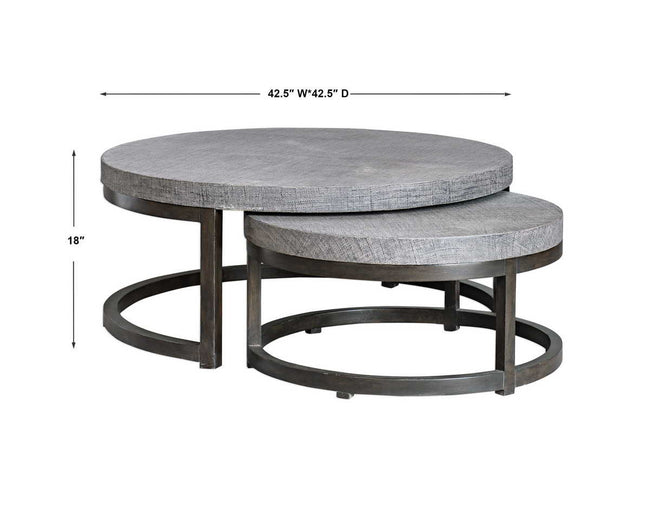 Aiyara Nested Coffee Table - Uttermost - Coffee Tables by Modest Hut