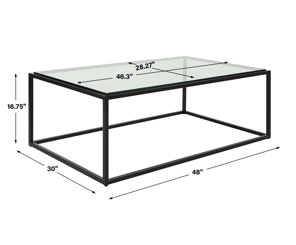Bravura Black Coffee Table - Uttermost - Coffee Tables by Modest Hut