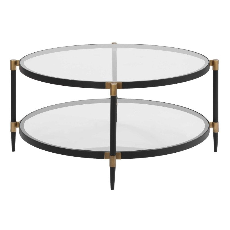 Chadid Round Glass Coffee Table - Coffee Tables