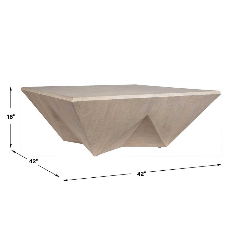 Collins Modern Light Gray Coffee Table - Uttermost - Coffee Tables by Modest Hut