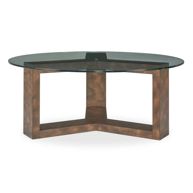 Ignis Round Glass Coffee Table - Coffee Tables