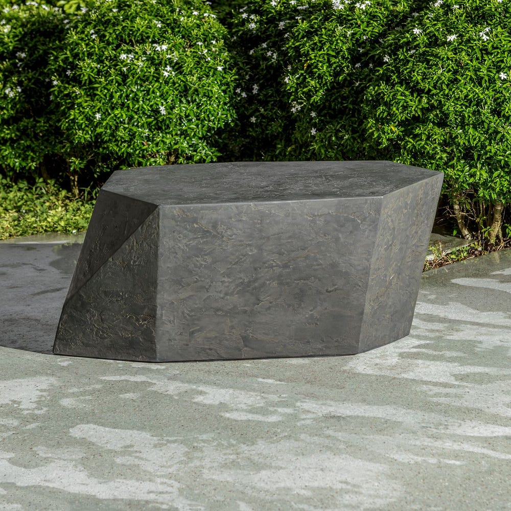 Parra Outdoor Coffee Table, Slate - Uttermost - Coffee Tables by Modest Hut