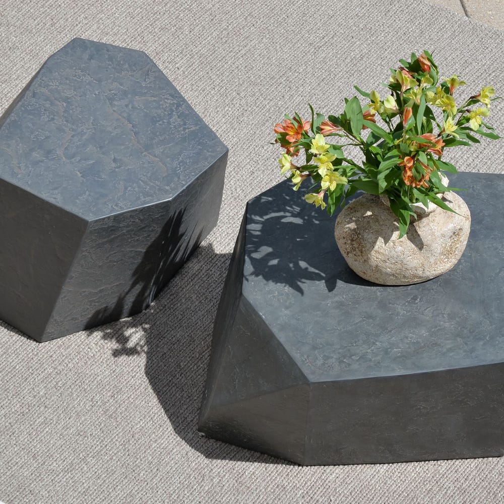 Parra Outdoor Coffee Table, Slate - Uttermost - Coffee Tables by Modest Hut