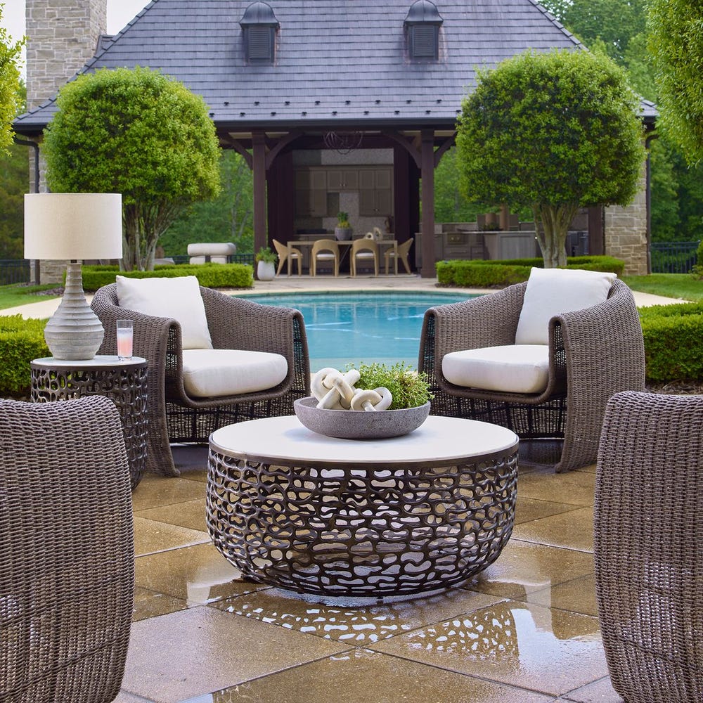 Sabena Outdoor Coffee Table, 2 Cartons - Uttermost - Coffee Tables by Modest Hut