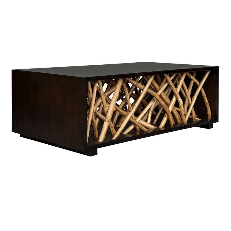 Teak Maze Coffee Table by Uttermost