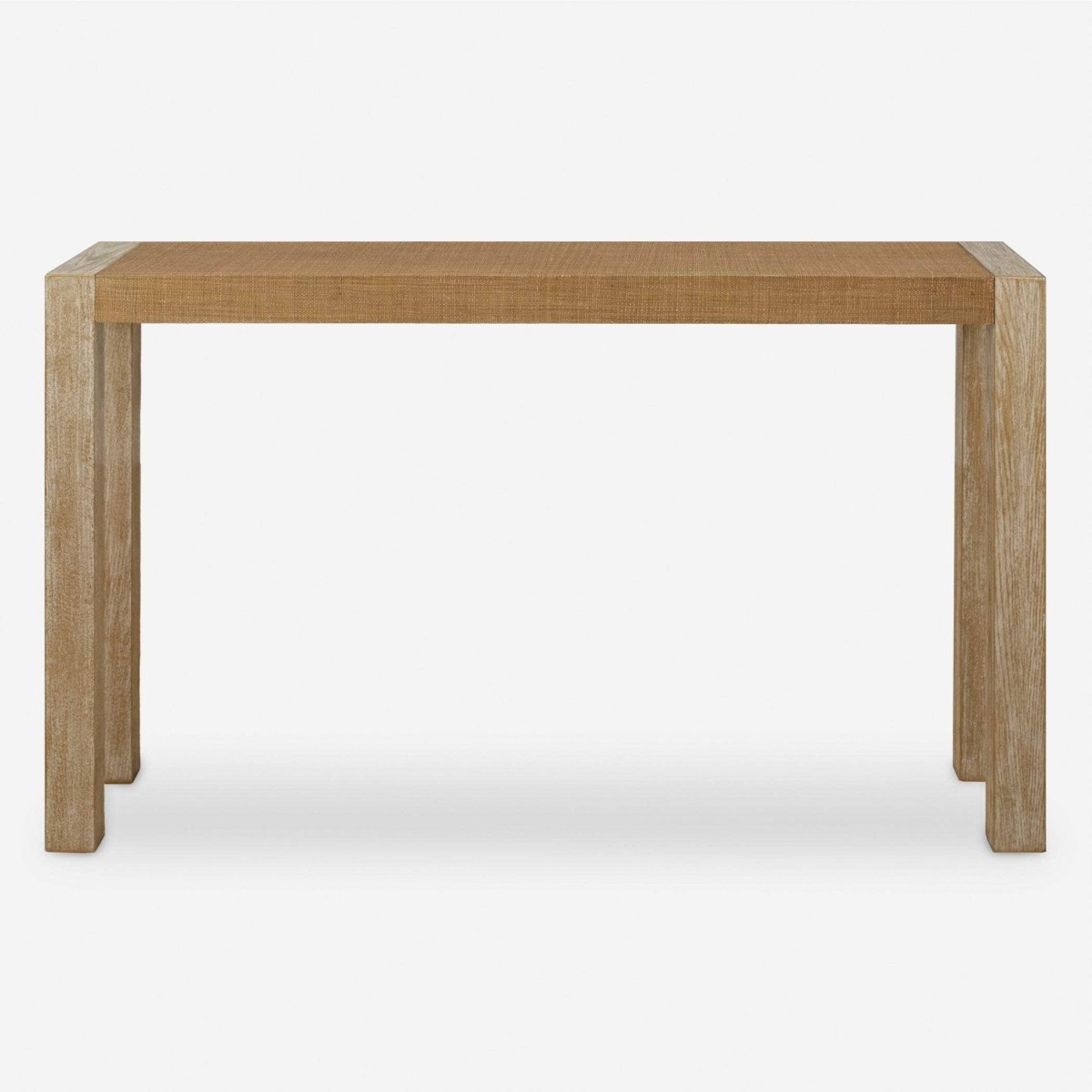 Bentley Grasscloth Console Table - Uttermost - Console Tables by Modest Hut