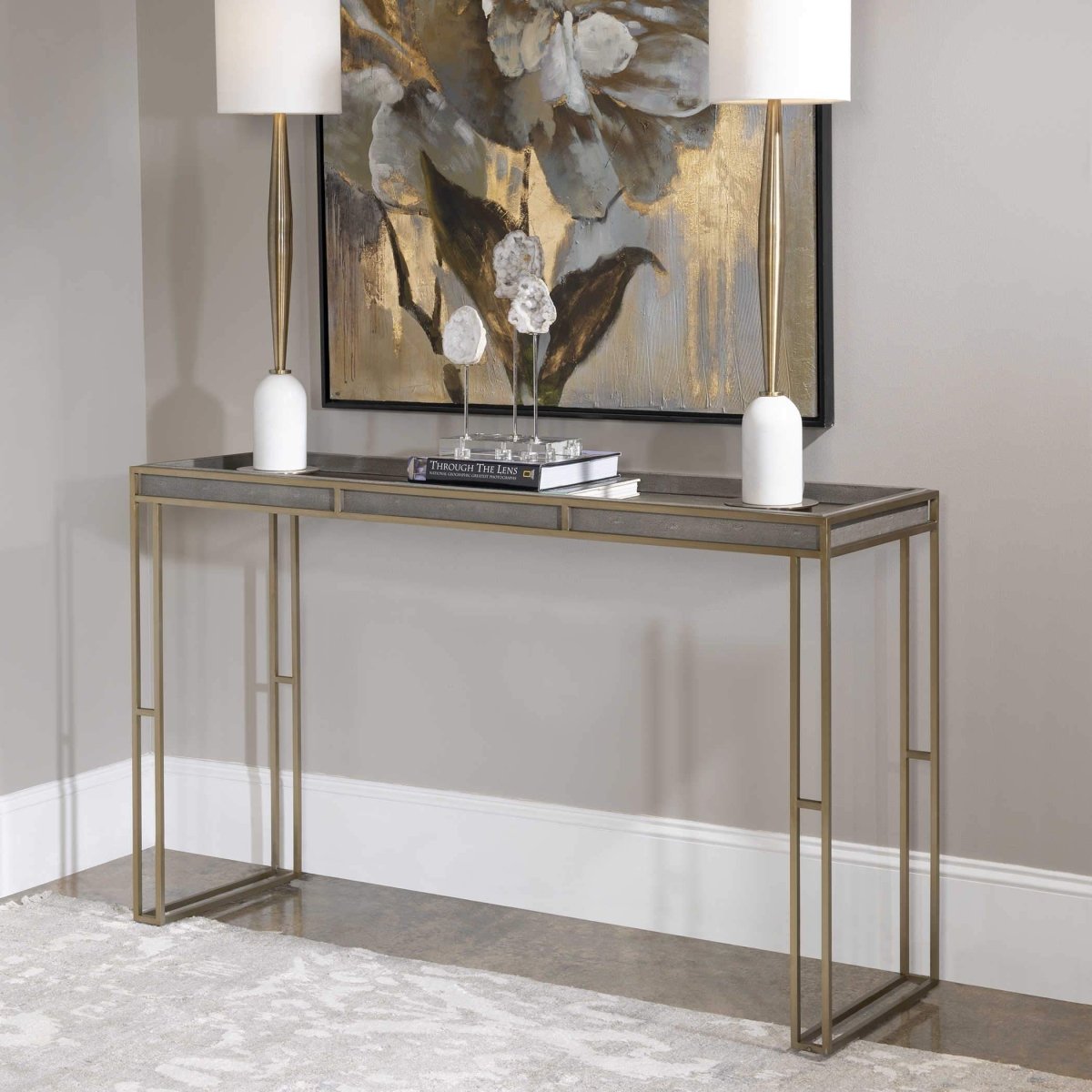 Cardew Modern Console Table - Uttermost - Console Tables by Modest Hut