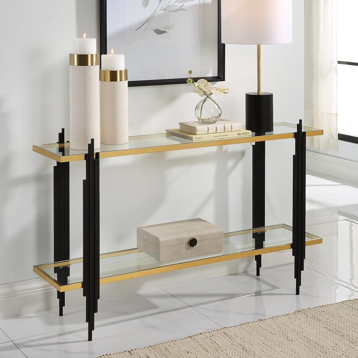 Empire Cityscape Console Table - Uttermost - Console Tables by Modest Hut