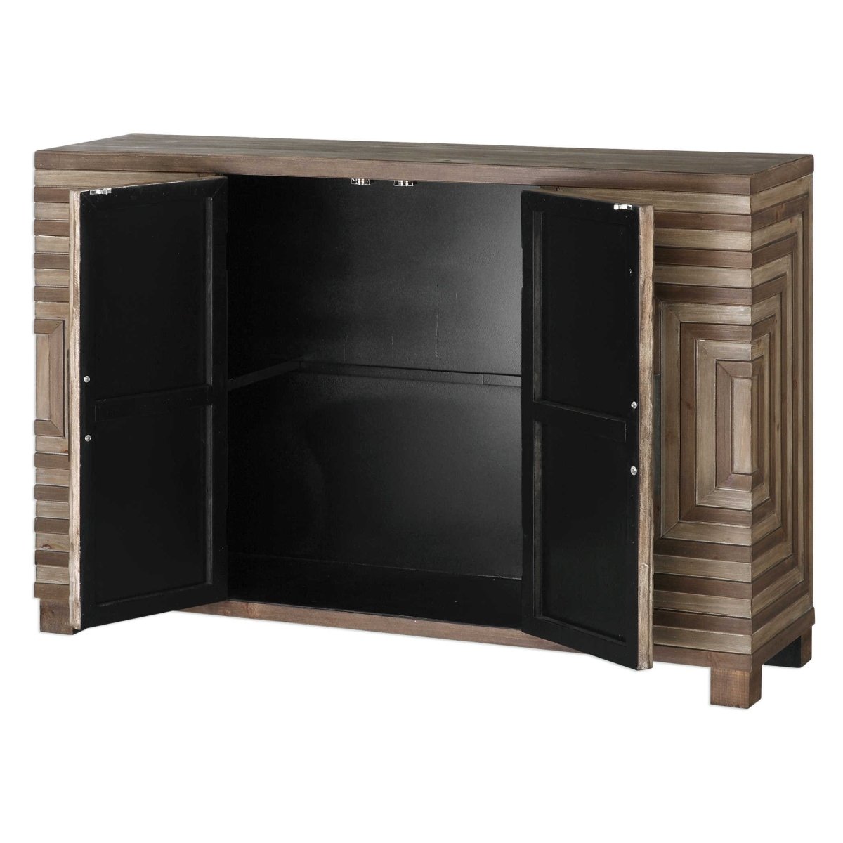 Layton Geometric Console Cabinet - Uttermost - Console Tables by Modest Hut