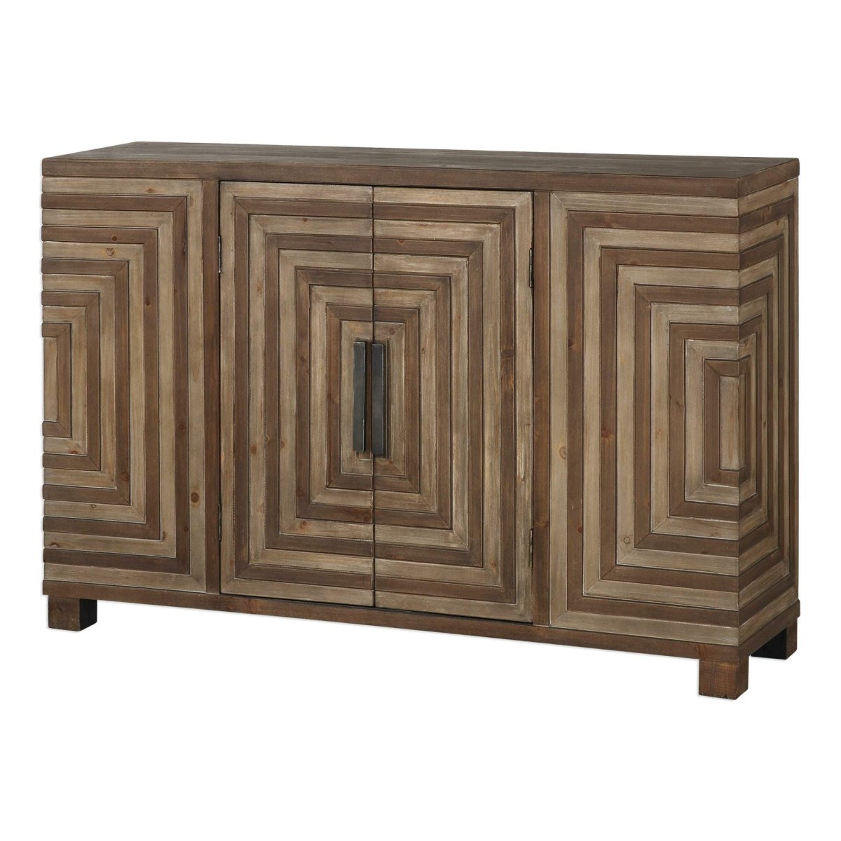 Layton Geometric Console Cabinet - Uttermost - Console Tables by Modest Hut