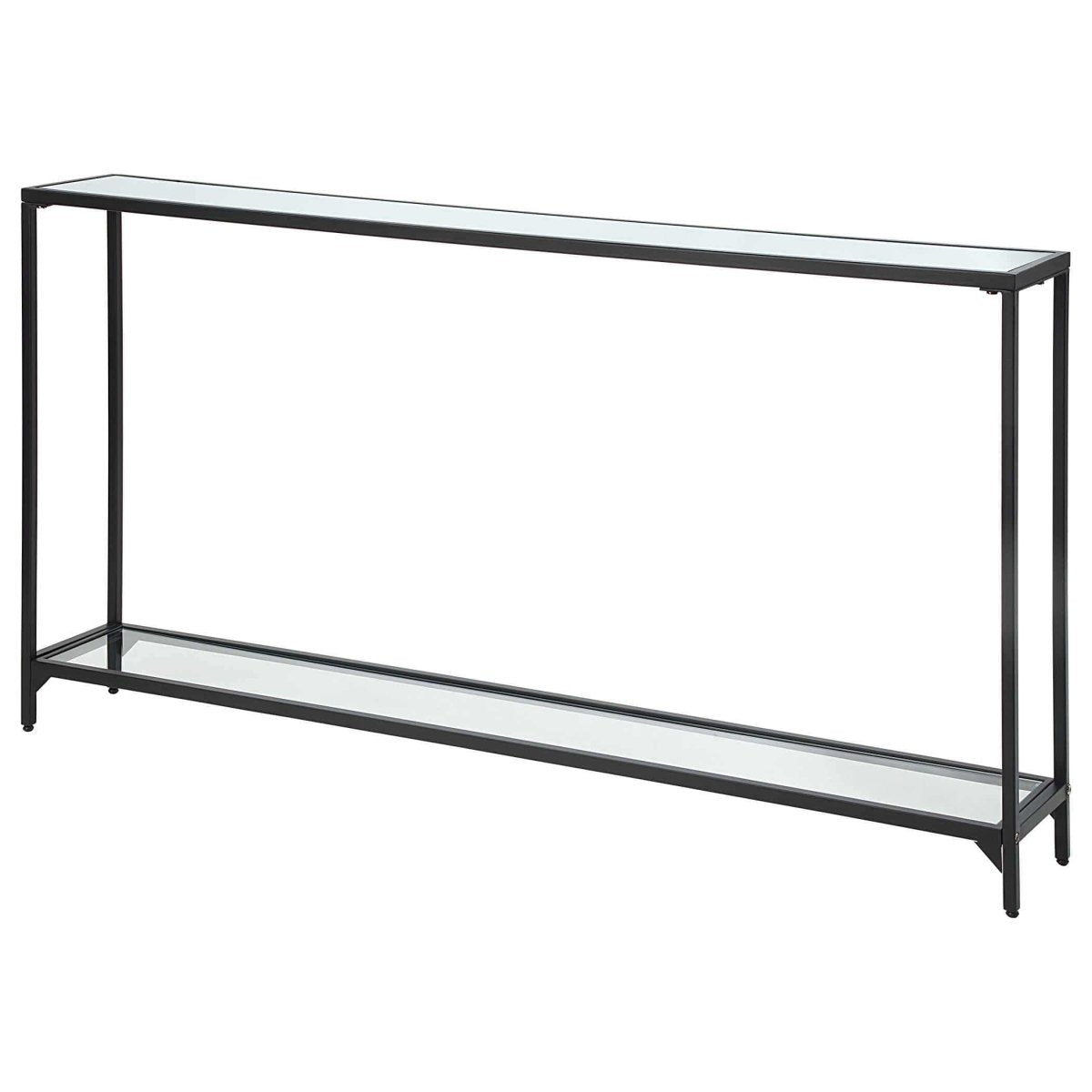Satin Black Iron Console Table - Uttermost - Console Tables by Modest Hut