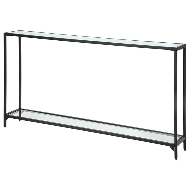 Satin Black Iron Console Table - Uttermost - Console Tables by Modest Hut