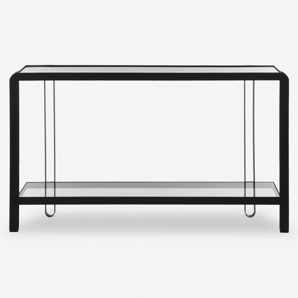 Shadow Black Iron Console Table - Uttermost - Console Tables by Modest Hut