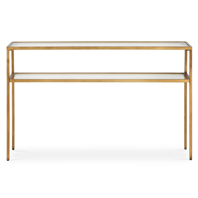 Warm Gold Iron Console Table - Uttermost - Console Tables by Modest Hut