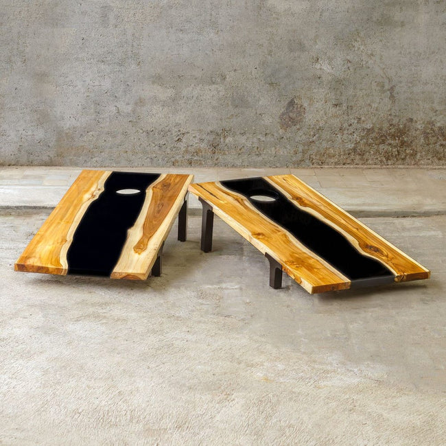 Clearwood Cornhole Game, Black, S/2 - Uttermost - Cornhole Game by Modest Hut