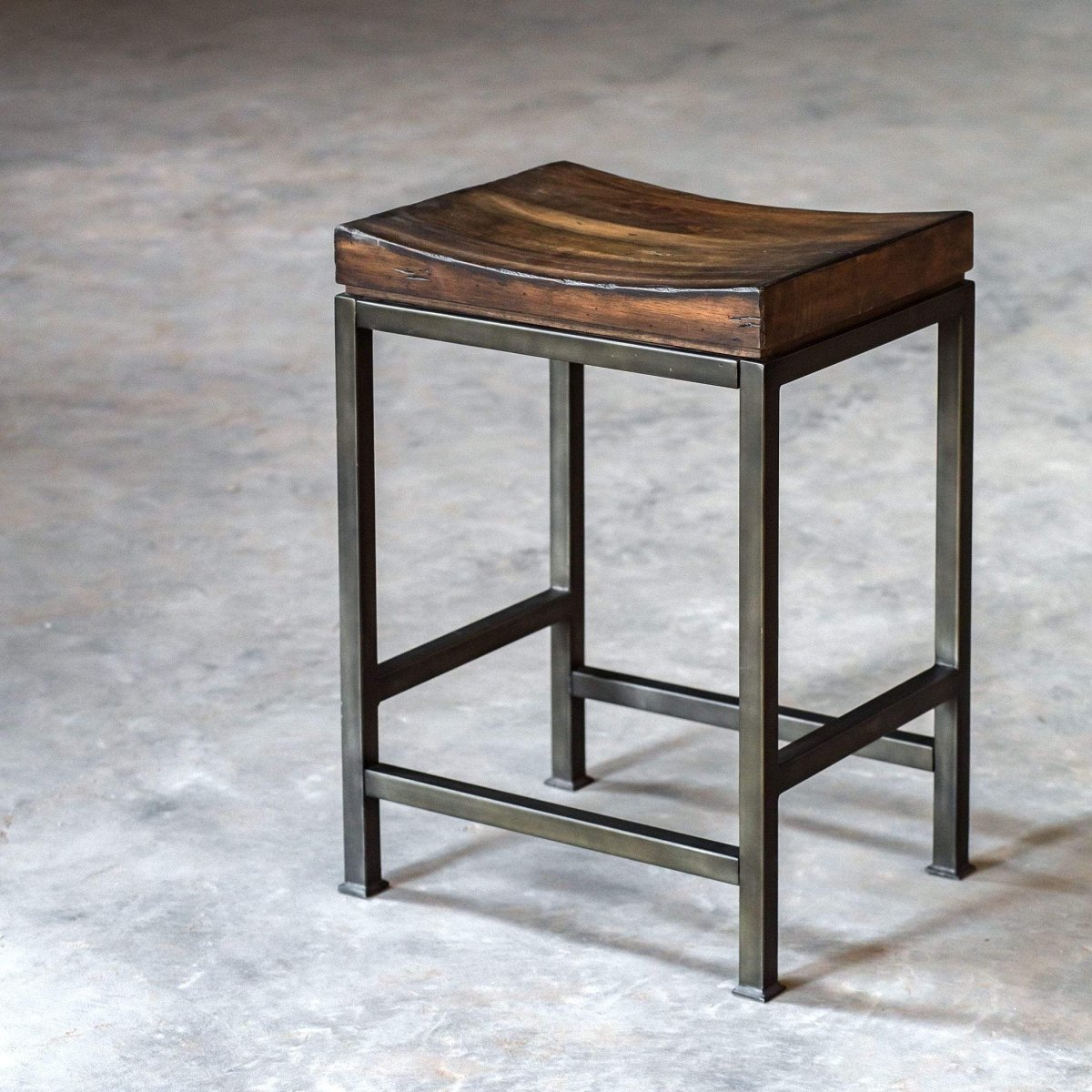 Beck Hardwood Counter Stool - Uttermost - Counter Stools by Modest Hut