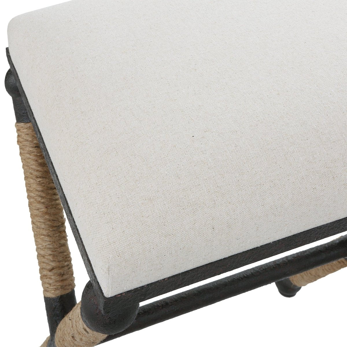 Firth Rustic Oatmeal Counter Stool - Uttermost - Counter Stools by Modest Hut