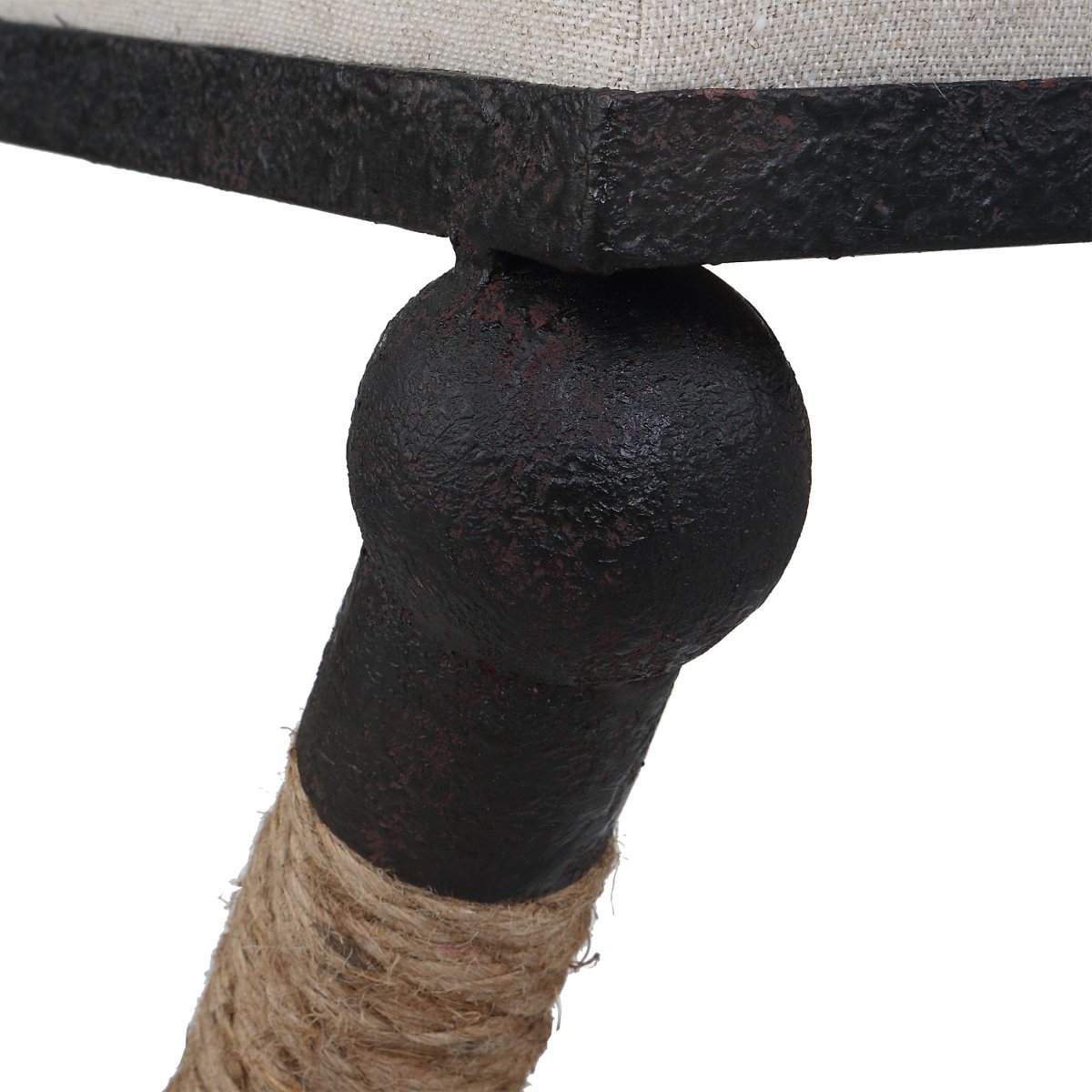 Firth Rustic Oatmeal Counter Stool - Uttermost - Counter Stools by Modest Hut