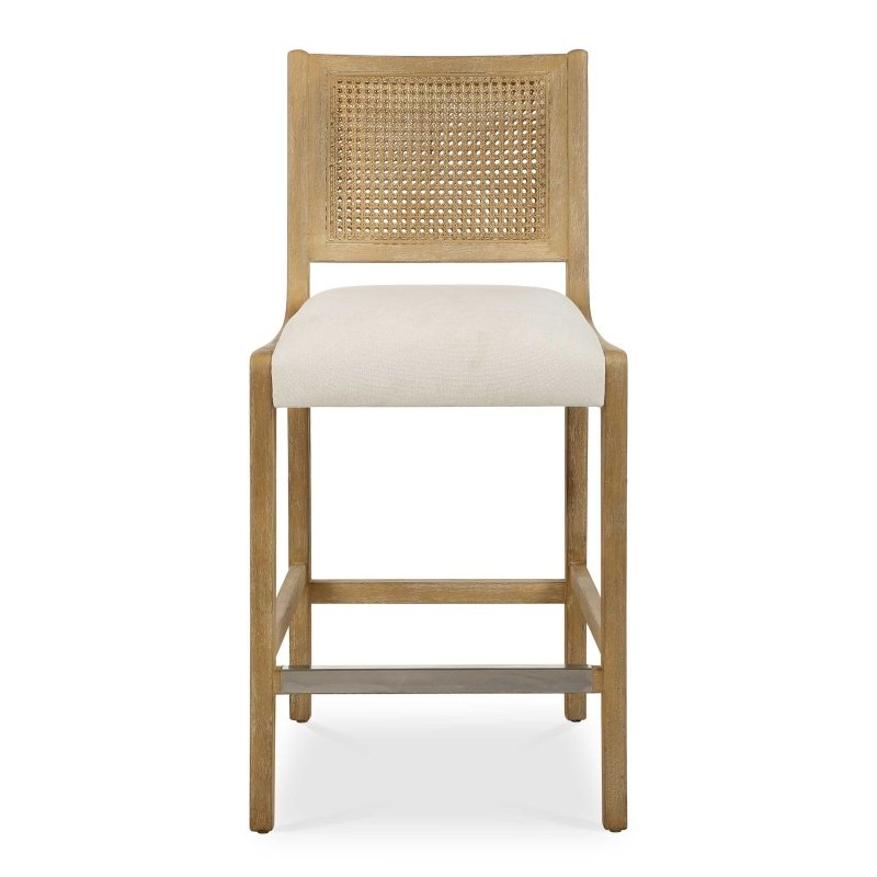 Interweave Coastal Rattan Counter Stool - Bar Stools