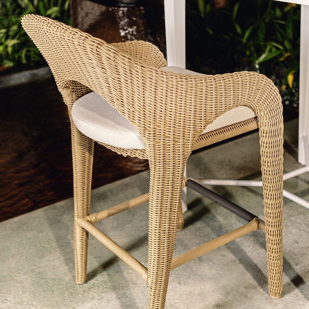 Kavali Outdoor Counter Stool - Uttermost - Counter Stools by Modest Hut