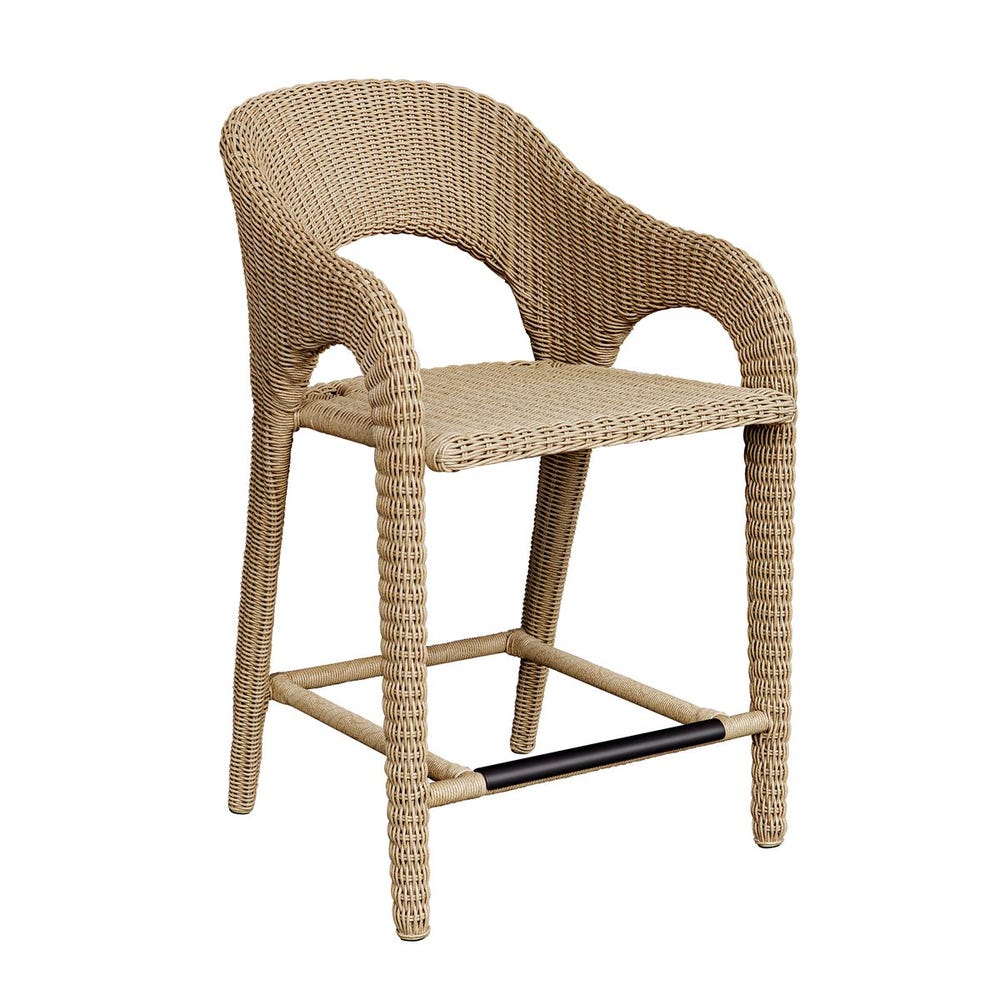 Kavali Outdoor Counter Stool - Uttermost - Counter Stools by Modest Hut