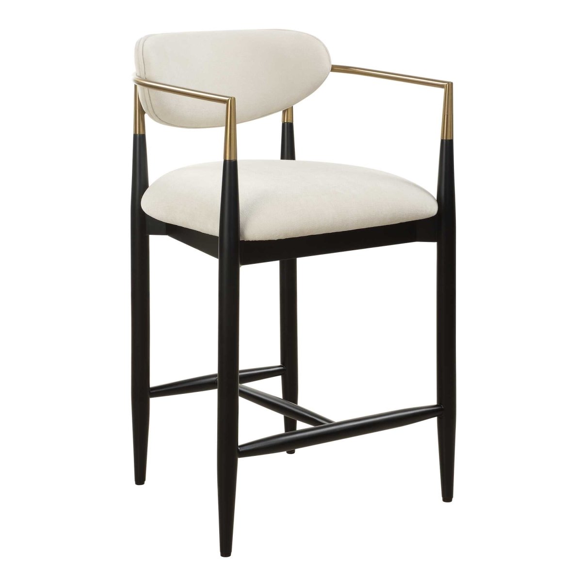 Moxie White Counter Stool - Uttermost - Counter Stools by Modest Hut