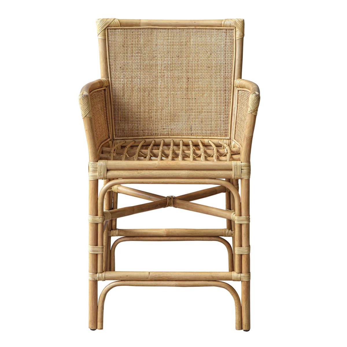 Pacific Rattan Counter Stool - Uttermost - Counter Stools by Modest Hut