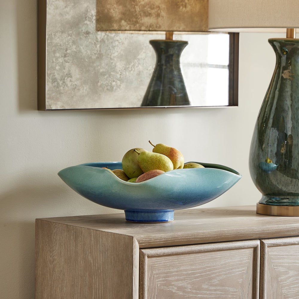 Blue Lagoon Outdoor Bowl - Uttermost - Decorative Bowls by Modest Hut