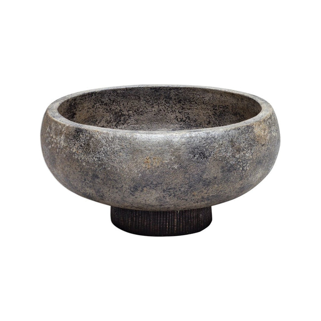 Brixton Aged Black Bowl - Uttermost - Decorative Bowls by Modest Hut