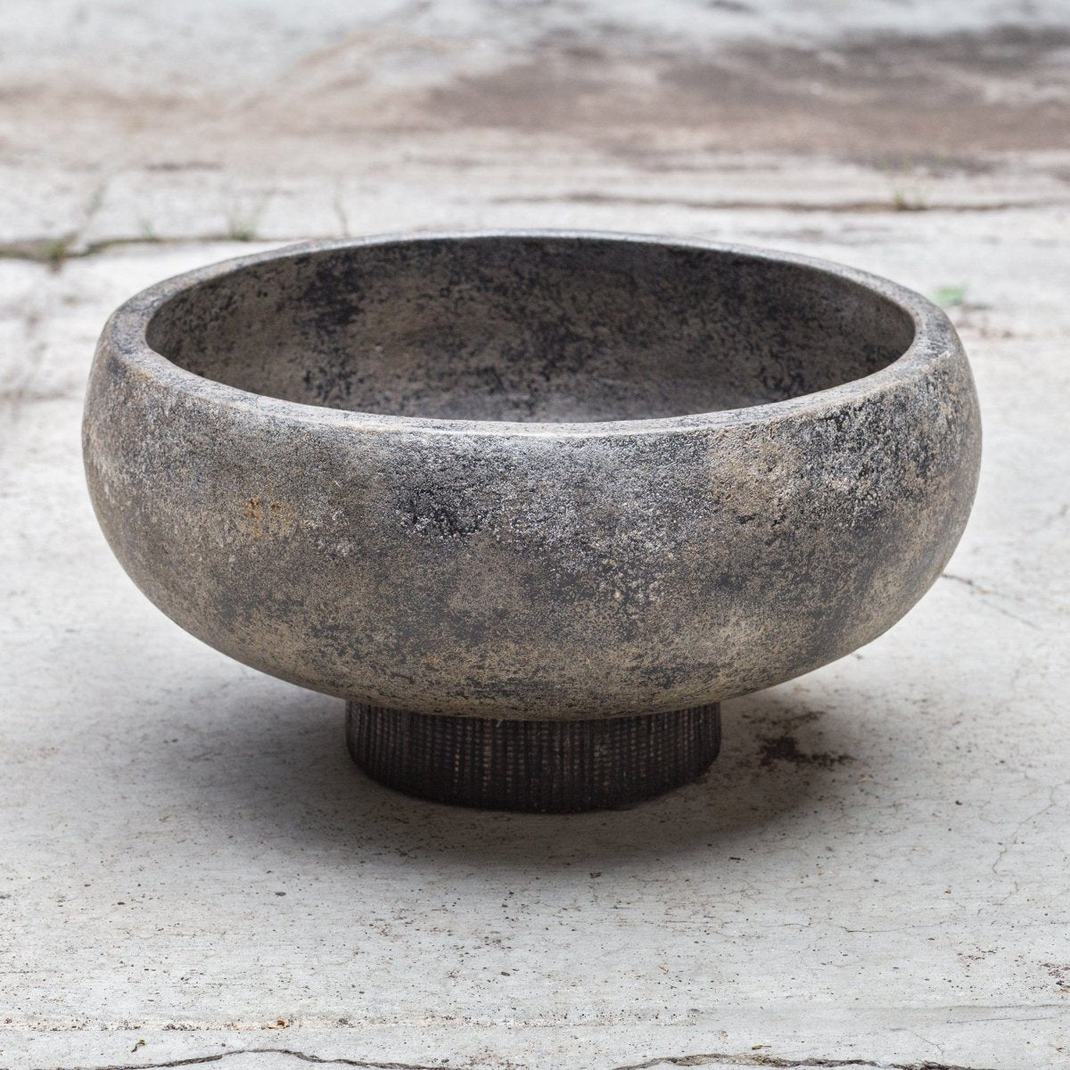 Brixton Aged Black Bowl - Uttermost - Decorative Bowls by Modest Hut