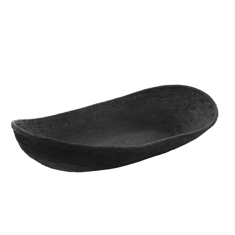 Ember Weave Indoor-Outdoor Oblong Bowl - Decorative Bowls