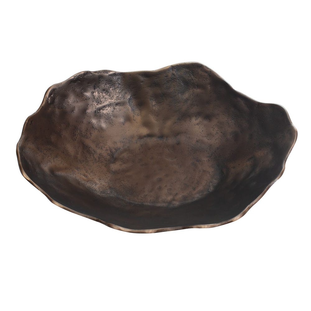 Obscura Outdoor Bowl, Bronze - Uttermost - Decorative Bowls by Modest Hut
