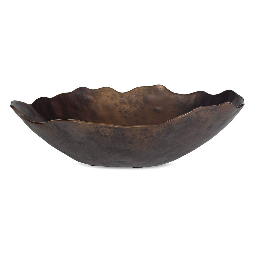 Obscura Outdoor Bowl, Bronze - Uttermost - Decorative Bowls by Modest Hut