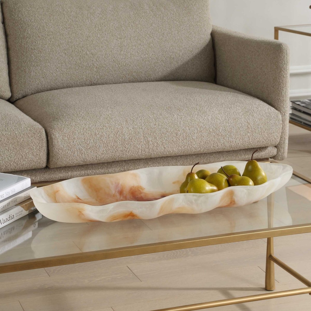 Organic Elegance Wavy Oval Bowl - Uttermost - Decorative Bowls by Modest Hut