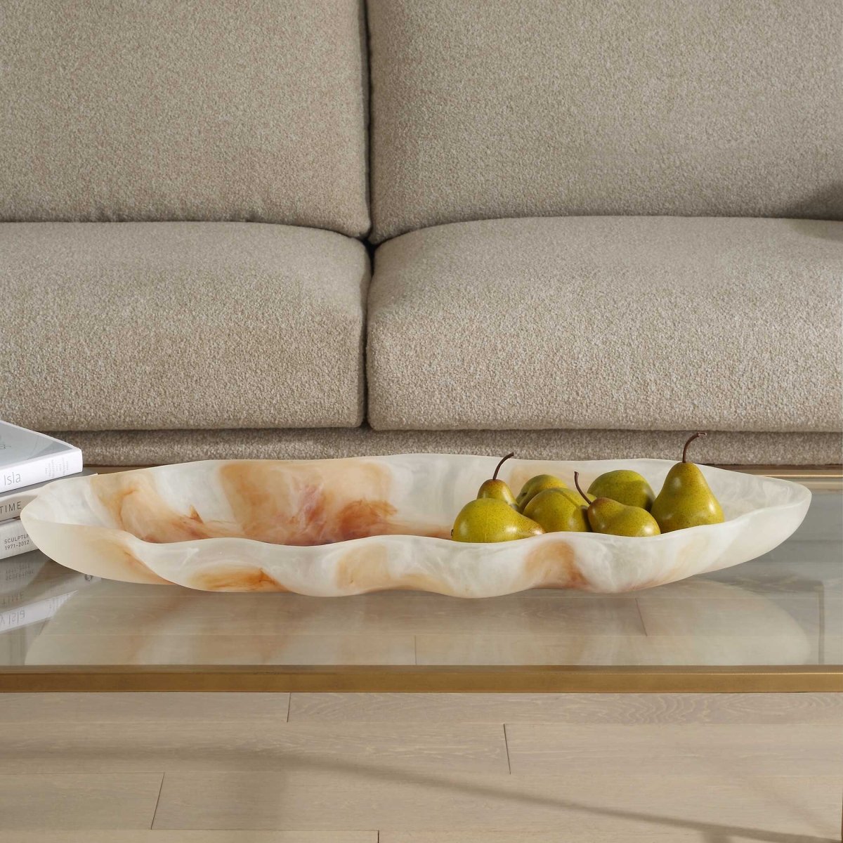 Organic Elegance Wavy Oval Bowl - Uttermost - Decorative Bowls by Modest Hut